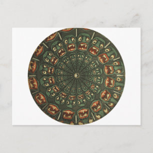 Grüne Dämonen Phenakistoscope-Karte Vintage Postkarte