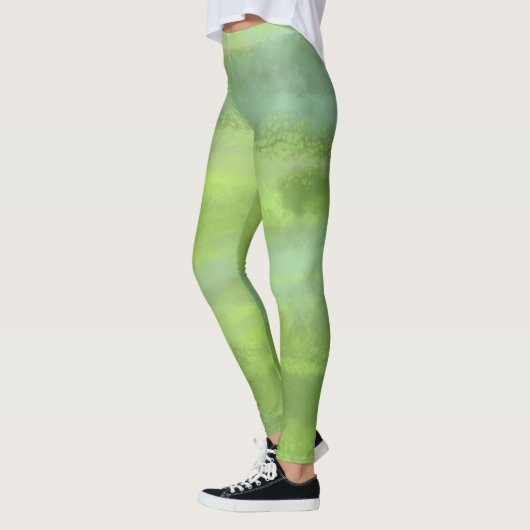 Grüne Decken Leggings (Links)