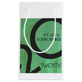 Grüne Dekade 20. Geburtstag Kleine Geschenktüte (Vorderseite)