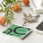 Grüne Dekade 20. Geburtstag Schlüsselanhänger (Seite)