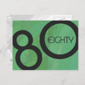 Grüne Dekade 80. Geburtstag Postkarte (Vorne/Hinten)