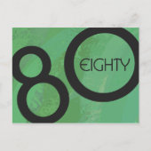 Grüne Dekade 80. Geburtstag Postkarte (Vorderseite)