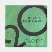 Grüne Dekade zum Geburtstag Magnet (Vorne)