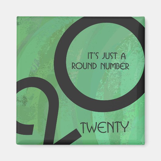 Grüne Dekade zum Geburtstag Magnet (Vorne)