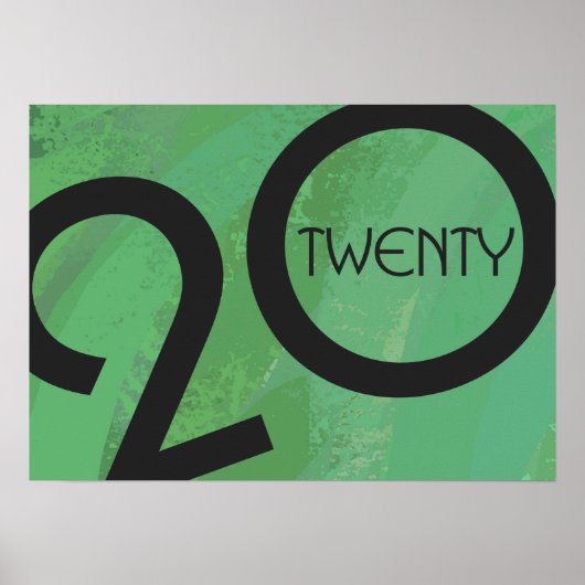 Grüne Dekade zum Geburtstag Poster (Vorne)