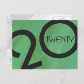 Grüne Dekade zum Geburtstag Postkarte (Vorne/Hinten)