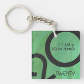 Grüne Dekade zum Geburtstag Schlüsselanhänger (Vorderseite)