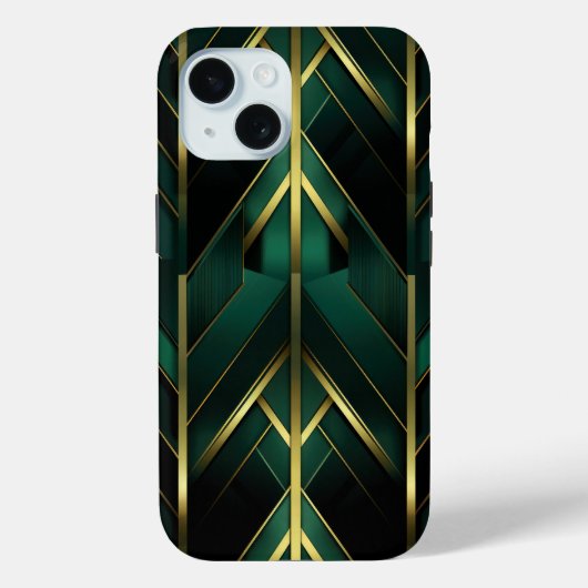 Grüne Dekoration Case-Mate iPhone Hülle (Rückseite)