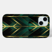 Grüne Dekoration Case-Mate iPhone Hülle (Rückseite (Horizontal))