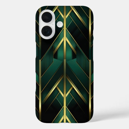 Grüne Dekoration Case-Mate iPhone Hülle (Rückseite)