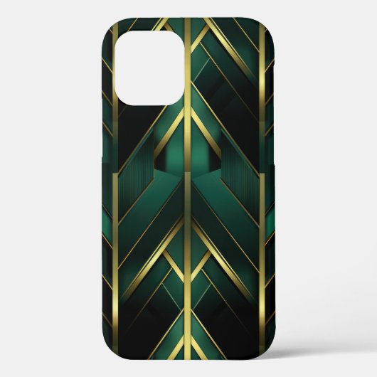 Grüne Dekoration Case-Mate iPhone Hülle (Rückseite)