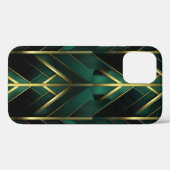 Grüne Dekoration Case-Mate iPhone Hülle (Rückseite (Horizontal))