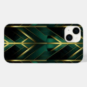 Grüne Dekoration Case-Mate iPhone Hülle (Rückseite (Horizontal))