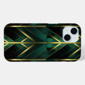 Grüne Dekoration Case-Mate iPhone Hülle (Rückseite (Horizontal))