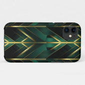Grüne Dekoration Case-Mate iPhone Hülle (Rückseite (Horizontal))