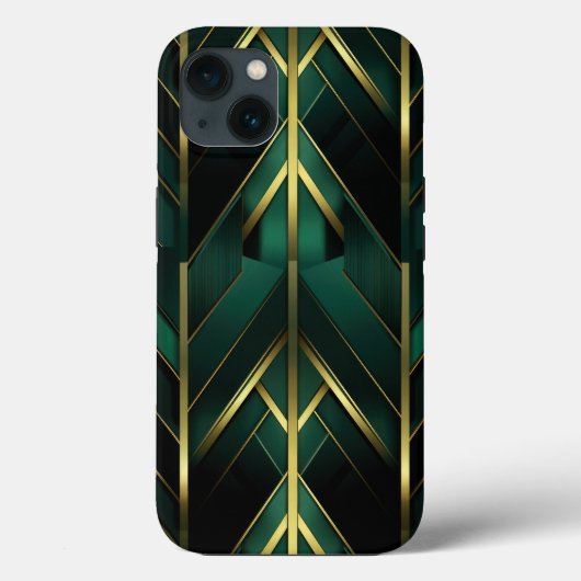 Grüne Dekoration Case-Mate iPhone Hülle (Rückseite)