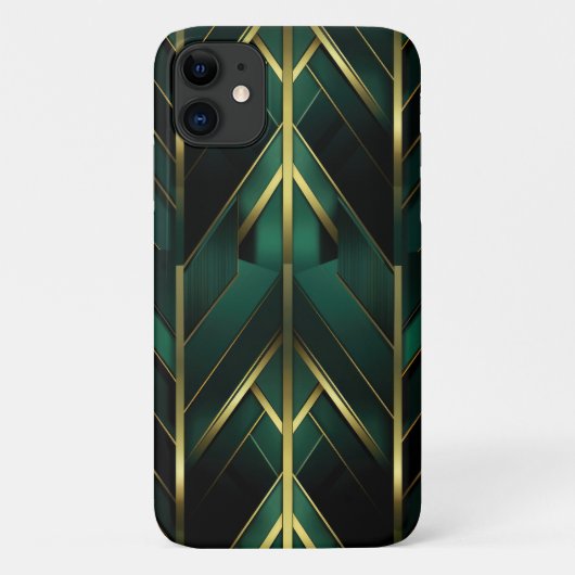 Grüne Dekoration Case-Mate iPhone Hülle (Rückseite)