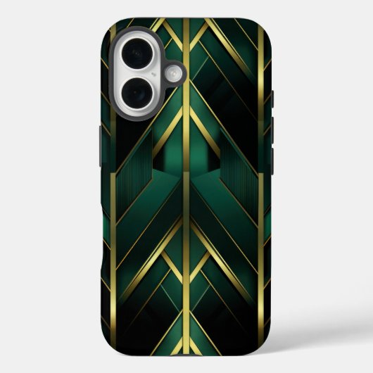 Grüne Dekoration Case-Mate iPhone Hülle (Rückseite)