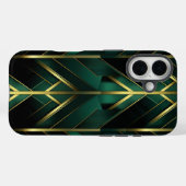 Grüne Dekoration Case-Mate iPhone Hülle (Rückseite (Horizontal))