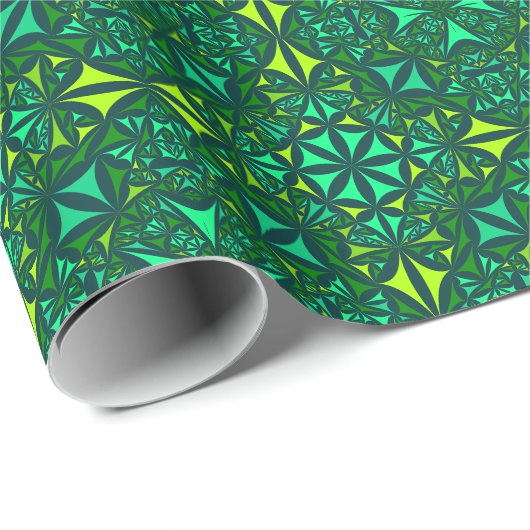 Grüne Dekoration Geschenkpapier (Rolleneckpunkt)