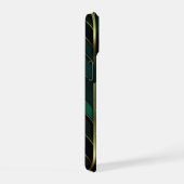 Grüne Dekoration iPhone 15 Hülle (Rechte Seite)