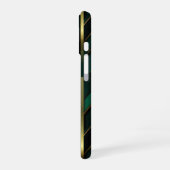 Grüne Dekoration iPhone 16 Hülle (Linke Seite)