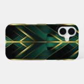 Grüne Dekoration iPhone 16 Hülle (Rückseite (Horizontal))