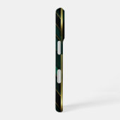 Grüne Dekoration iPhone 16 Hülle (Rechte Seite)