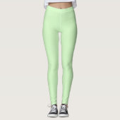 Grüne Dekoration mit fester Minze Leggings (Vorderseite)