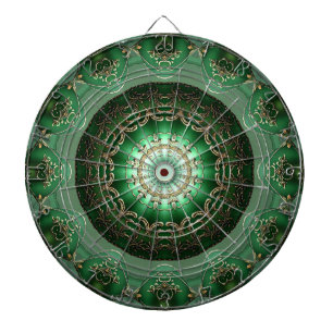 Grüne dekorative Blumen Dartboard Dartscheibe