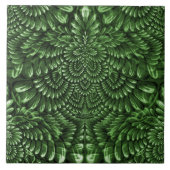 Grüne dekorative Keramik Fliese (Vorderseite)