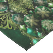 Grüne dekorative Ornamente Feiertag Tablett Tischdecke (Schrägansicht)