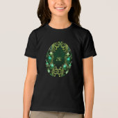 Grüne dekorative Ornamente T - Shirt (Vorderseite)