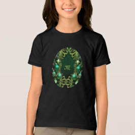 Grüne dekorative Ornamente T - Shirt