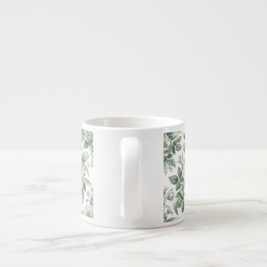 Grüne Delft-Tasse, Grüne Tasse, Frühjahr-Tasse, Espressotasse (Rückseite)