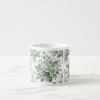 Grüne Delft-Tasse, Grüne Tasse, Frühjahr-Tasse,