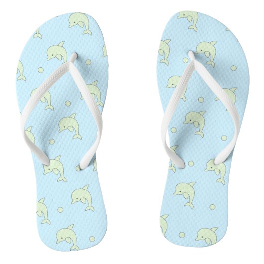 Grüne Delphine Badesandalen (Fußbett)