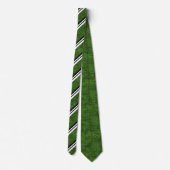 Grüne der Designer-Krawatten der weißen/schwarzen Krawatte (Rückseite)