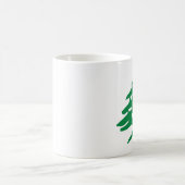 Grüne der Libanon-Zeder Kaffeetasse (Mittel)