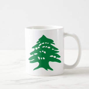 Grüne der Libanon-Zeder Kaffeetasse
