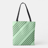 Grüne Diagonal Streifen Totbeutel Tasche (Rückseite)