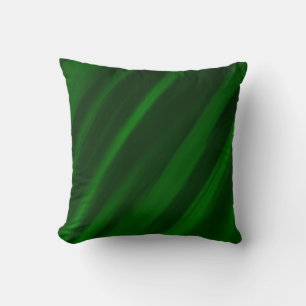 Grüne diagonale Streifen Malerei Kunst Design Kissen