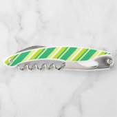 Grüne Diagonalstreifen Kellnermesser (Rückseite)