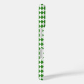 Grüne Diamant-Monogramm-iPhone-Hülle Case-Mate iPhone Hülle (Rückseite / Rechts)