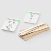 Grüne Diamant Unfinity Hochzeitsförderer Fächer (Non-assembled)