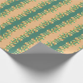 Grüne Diamanten Geschenkpapier (Ecke)