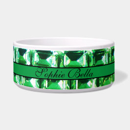 Grüne Diamanten, grüne Edelsteine-Schmuckmuster Napf