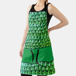 Grüne Diamanten, grüne Edelsteine Schmuckmuster Schürze