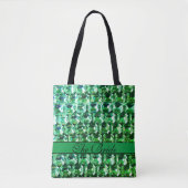 Grüne Diamanten, grüner Vintager Edelsteinschmuck Tasche (Vorderseite)