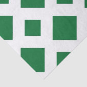 Grüne Diamanten im Weißbuch Seidenpapier (Detail)